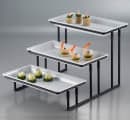 American Metalcraft IS18 3 tier Display Stand w/ Stair Step, Wrought Iron thumbnail 2