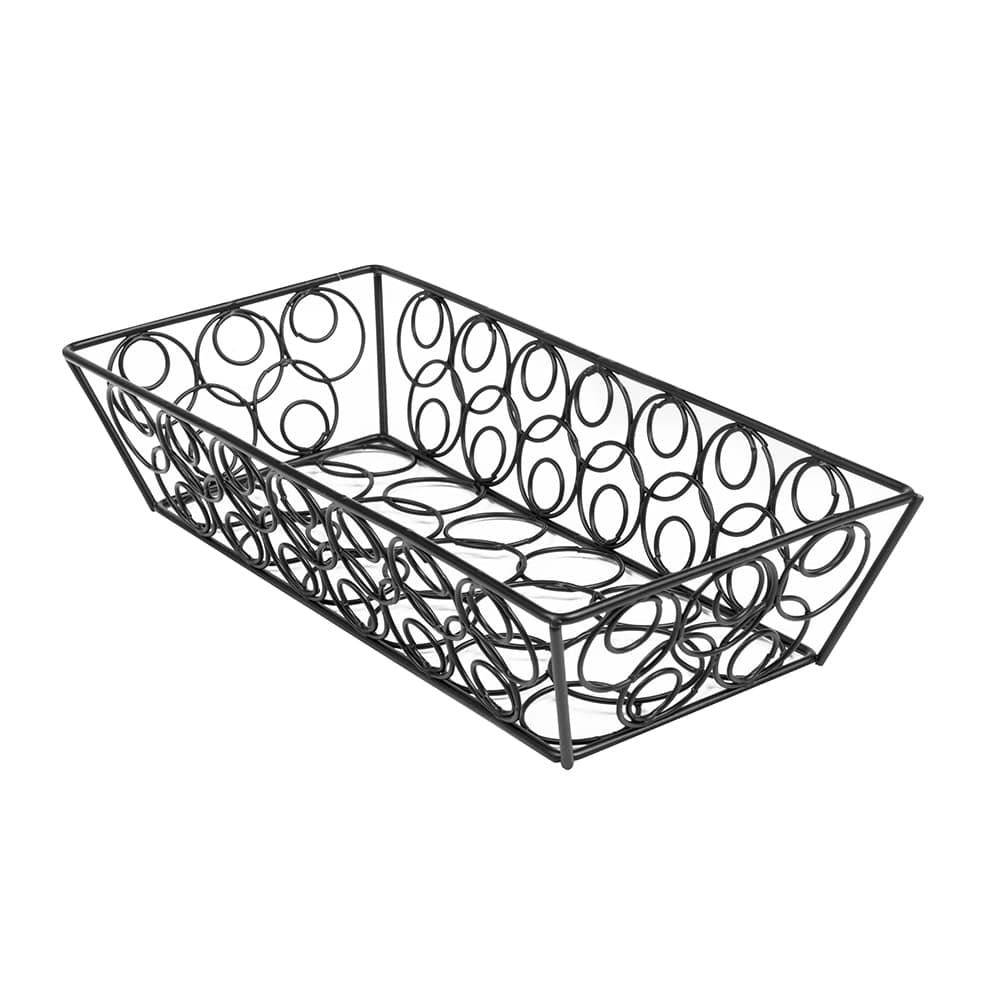 American Metalcraft LDLB2613 13" Rectangular Basket, Black