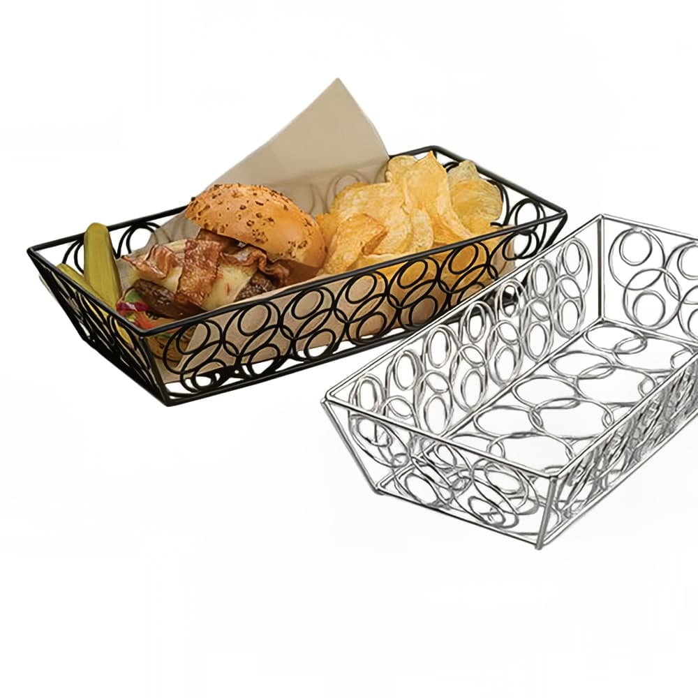 American Metalcraft LDLC1362 13" Rectangular Basket, Chrome