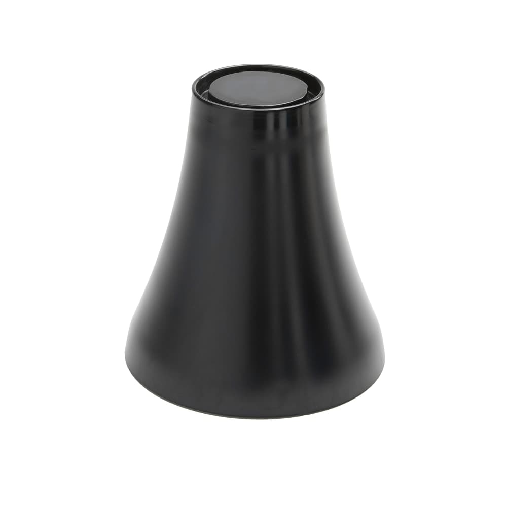 American Metalcraft LFTB67 6 1/2" Round Pedestal - 7 1/8"H, Melamine, Black
