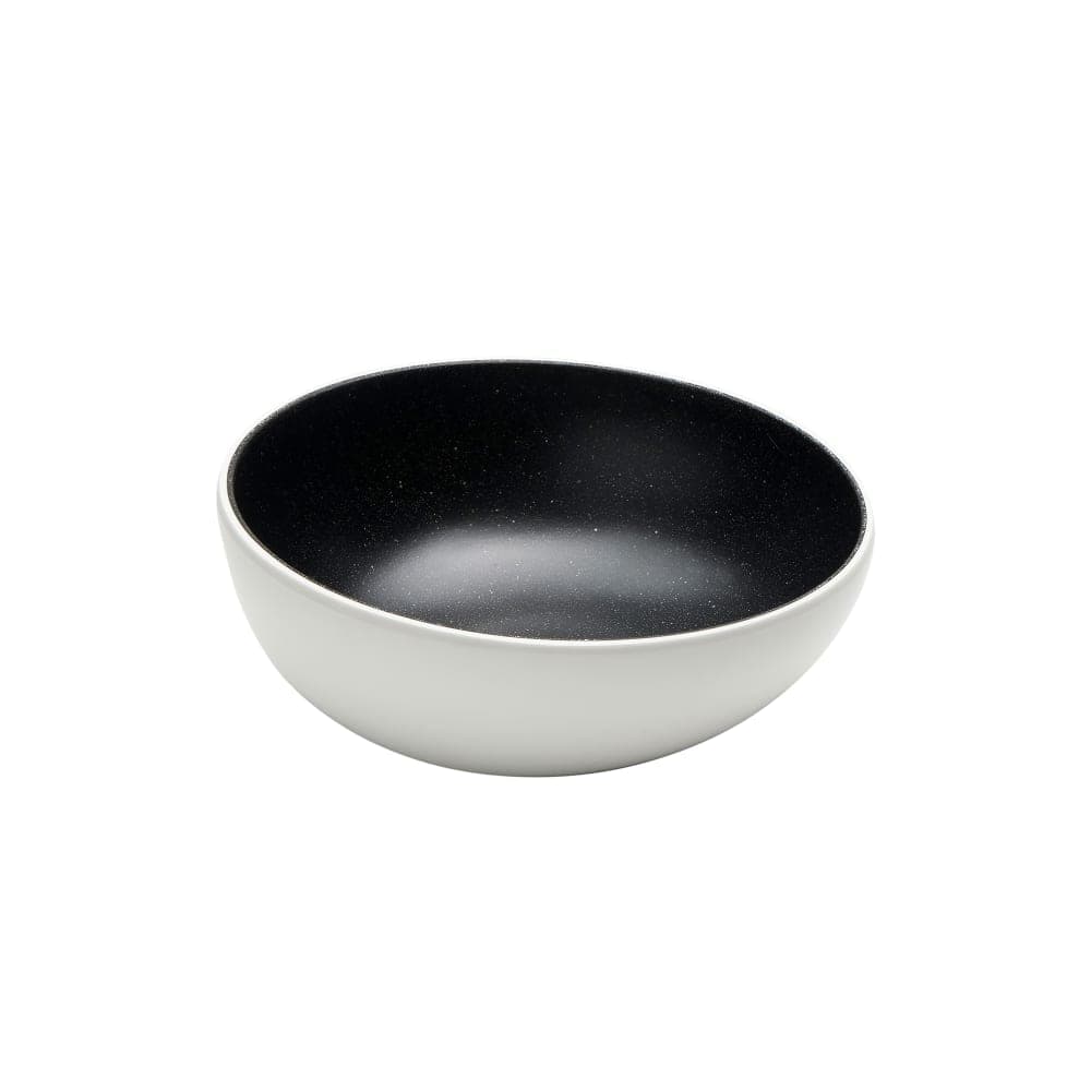 American Metalcraft LFTBB8 40 oz Round Melamine Bowl, White w/ Black Speckles