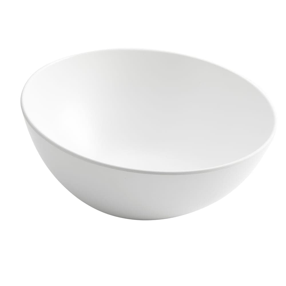 American Metalcraft LFTBW11 110 oz Round Melamine Bowl, White