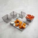American Metalcraft LPLT10 10" x 7" Rectangular Platter - Stainless Steel thumbnail 2