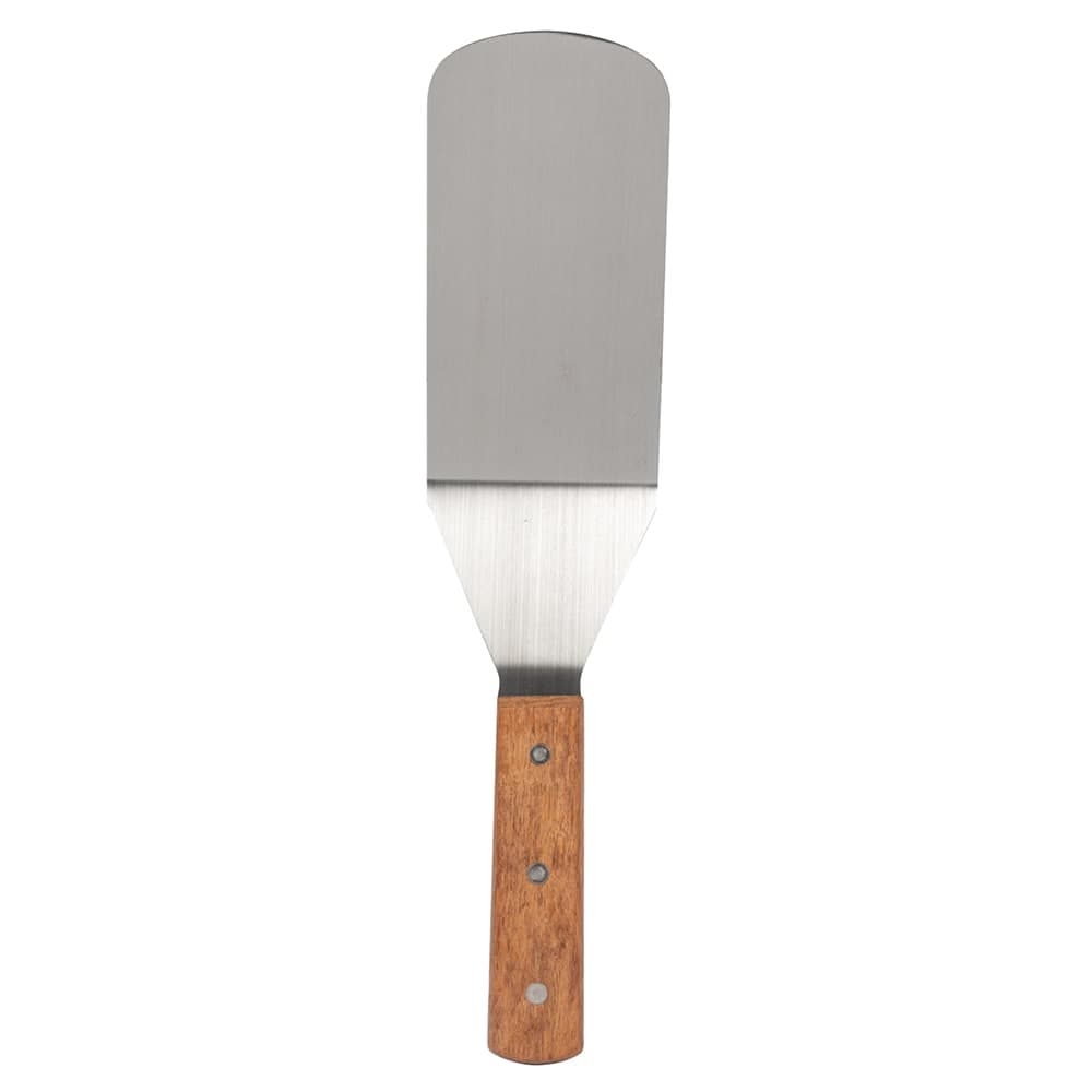 American Metalcraft LT12 12" Turner w/ Straight Blade, 3x6", Wood/Stainless