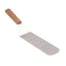 American Metalcraft LT14P 14" Turner w/ Perforated Round Blade, 3x8", Wood/Stainless thumbnail 2
