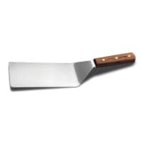 American Metalcraft LT198 20" Turner w/ Offset Blade & Rounded Edge, 4x8", Wood/Stainless thumbnail 3