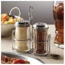 American Metalcraft MCADDY 2 Compartment Oval Condiment Caddy - Stainless Steel thumbnail 5