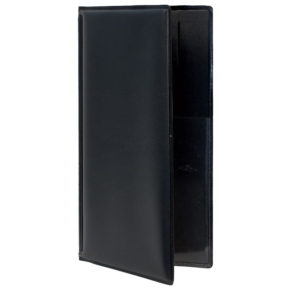 American Metalcraft MCBRBPBL Double Panel Guest Check Holder - 5" x 9 3/8", Black