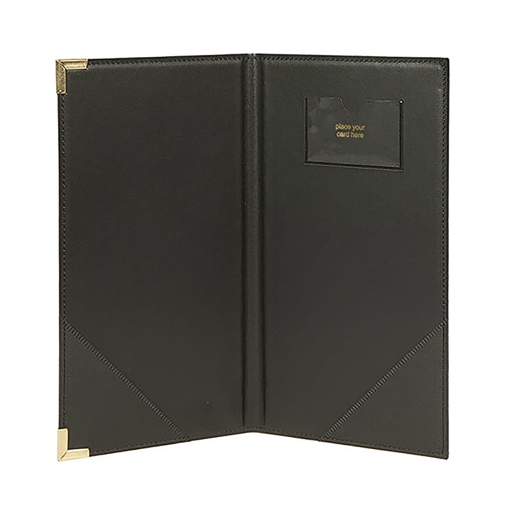 American Metalcraft MCCRBPBL Bill Presenter w/ Album Style Corners, 5x9", Gold/Black