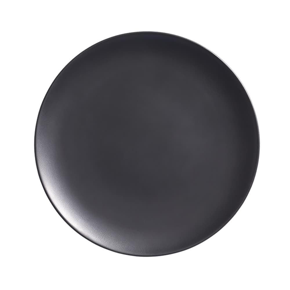 American Metalcraft MCP11BK 11 1/2" Round Melamine Coupe Plate, Black/Matte Finish