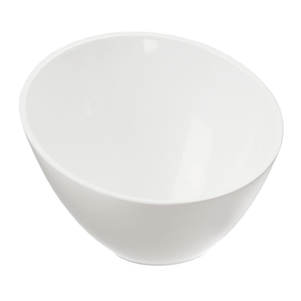 American Metalcraft MELSL82 40 oz Round Melamine Serving Bowl, White