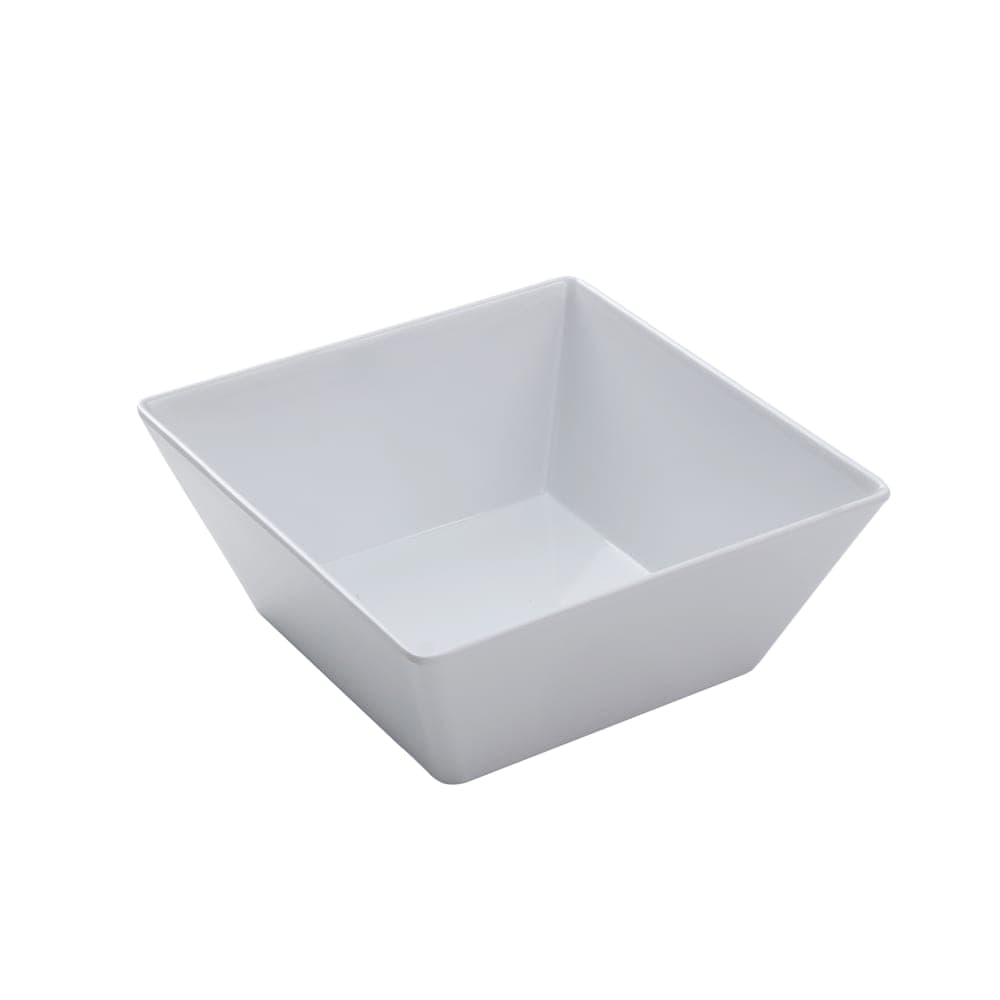 American Metalcraft MELSQ94 125 oz Square Melamine Serving Bowl, White