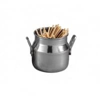 American Metalcraft MICH10 3 1/8" Round Milk Can w/ 10 oz Capacity, Stainless thumbnail 3