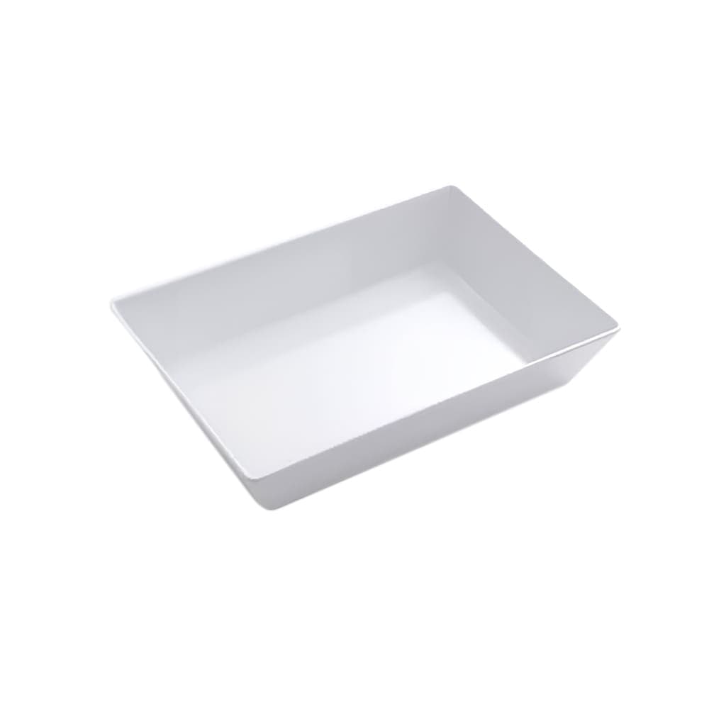 American Metalcraft MLRP13 136 oz Rectangular Melamine Serving Bowl, White