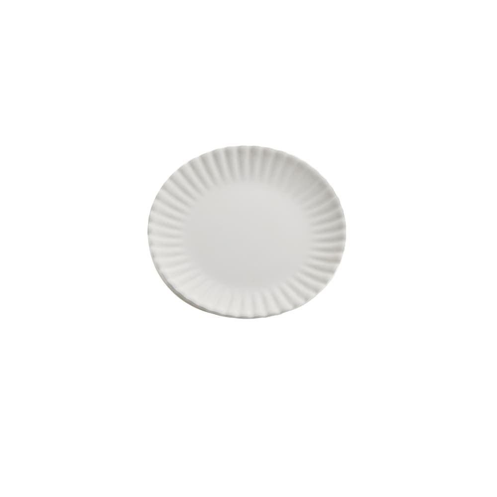 American Metalcraft MP7 7 3/8" Round Melamine Plate, White