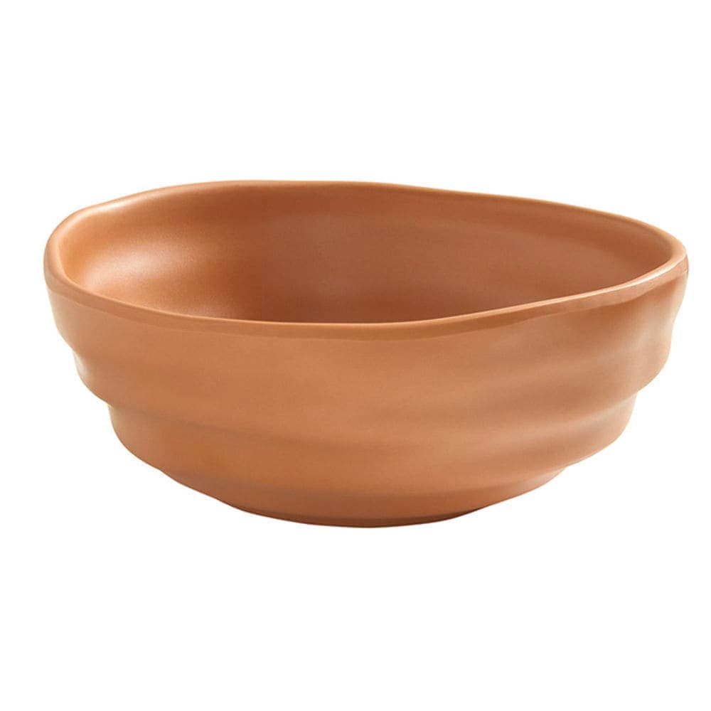 American Metalcraft MRB22TC 22 oz Round Melamine Bowl, Terracotta