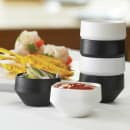American Metalcraft MSCRB2 2 1/2 oz Melamine Sauce Cup, Black thumbnail 5