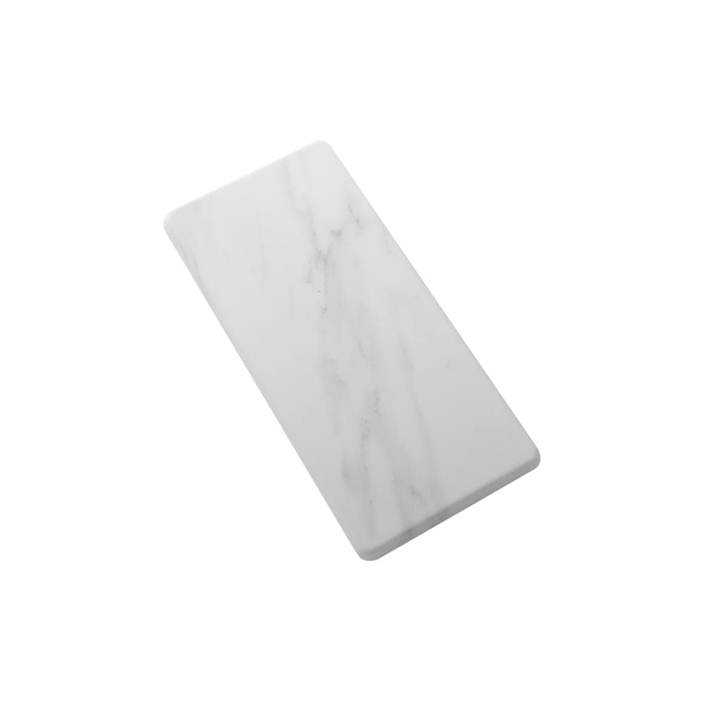 American Metalcraft MW18 Rectangular Serving Board - 17 3/4" x 8 3/4", Melamine, White Marble