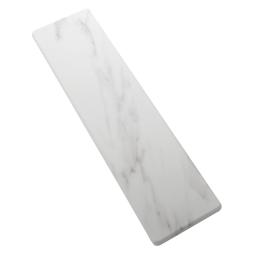 American Metalcraft MW32 Rectangular Serving Board - 32" x 8 3/4", Melamine, White Marble