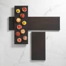 American Metalcraft MWP18 17 3/4" x 8 3/4" Rectangular Upton Platter - Mango Wood, Espresso thumbnail 2