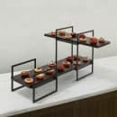 American Metalcraft MWP24 24" x 8 3/4" Rectangular Upton Platter - Mango Wood, Espresso thumbnail 3