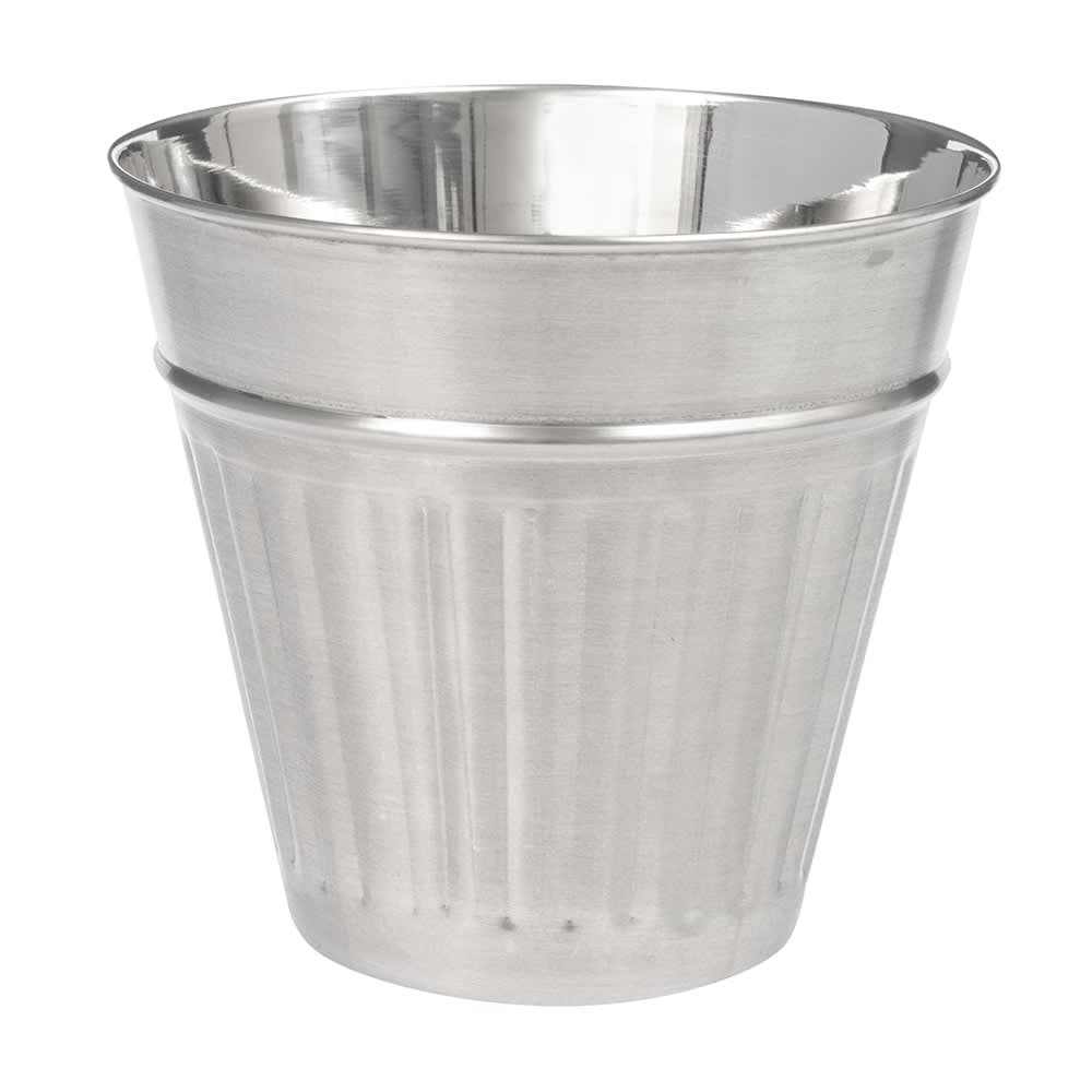 American Metalcraft OSCAR2 5" Mini Trash Can Serving Basket, 32 oz, Stainless Steel