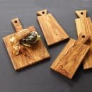 American Metalcraft OWB149 Rectangular Serving Board - 14" x 9", Olive Wood thumbnail 2