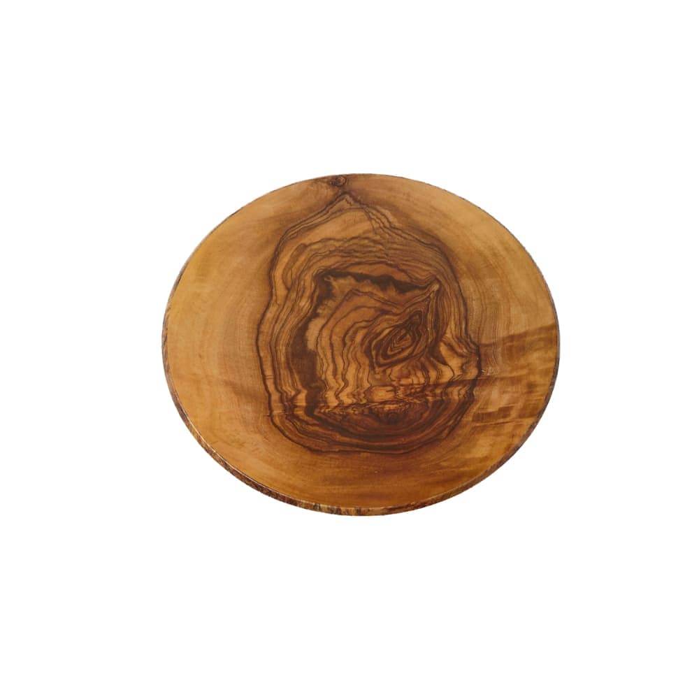 American Metalcraft OWM14 14" Round Serving Board - Melamine, Olive Wood
