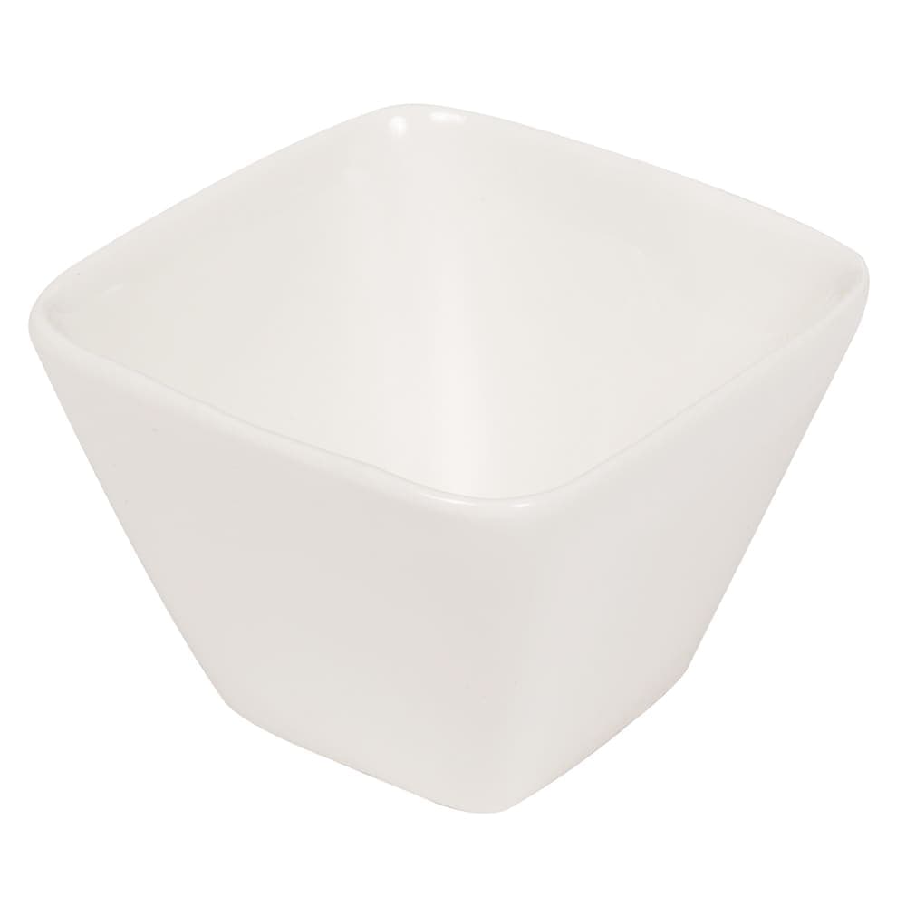 American Metalcraft PORB30 6 1/2 oz Square Sauce Cup - Porcelain