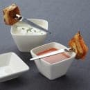 American Metalcraft PORB30 6 1/2 oz Square Sauce Cup - Porcelain thumbnail 5