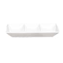American Metalcraft PORSD3R 3 Compartment Sauce Dish, 5 3/4 x 3 1/8", Porcelain thumbnail 2