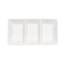 American Metalcraft PORSD3R 3 Compartment Sauce Dish, 5 3/4 x 3 1/8", Porcelain thumbnail 3