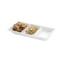 American Metalcraft PORSD3R 3 Compartment Sauce Dish, 5 3/4 x 3 1/8", Porcelain thumbnail 5