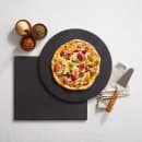 American Metalcraft PSB16 16" Round Pizza Baking Stone - Cordierite, Black thumbnail 2