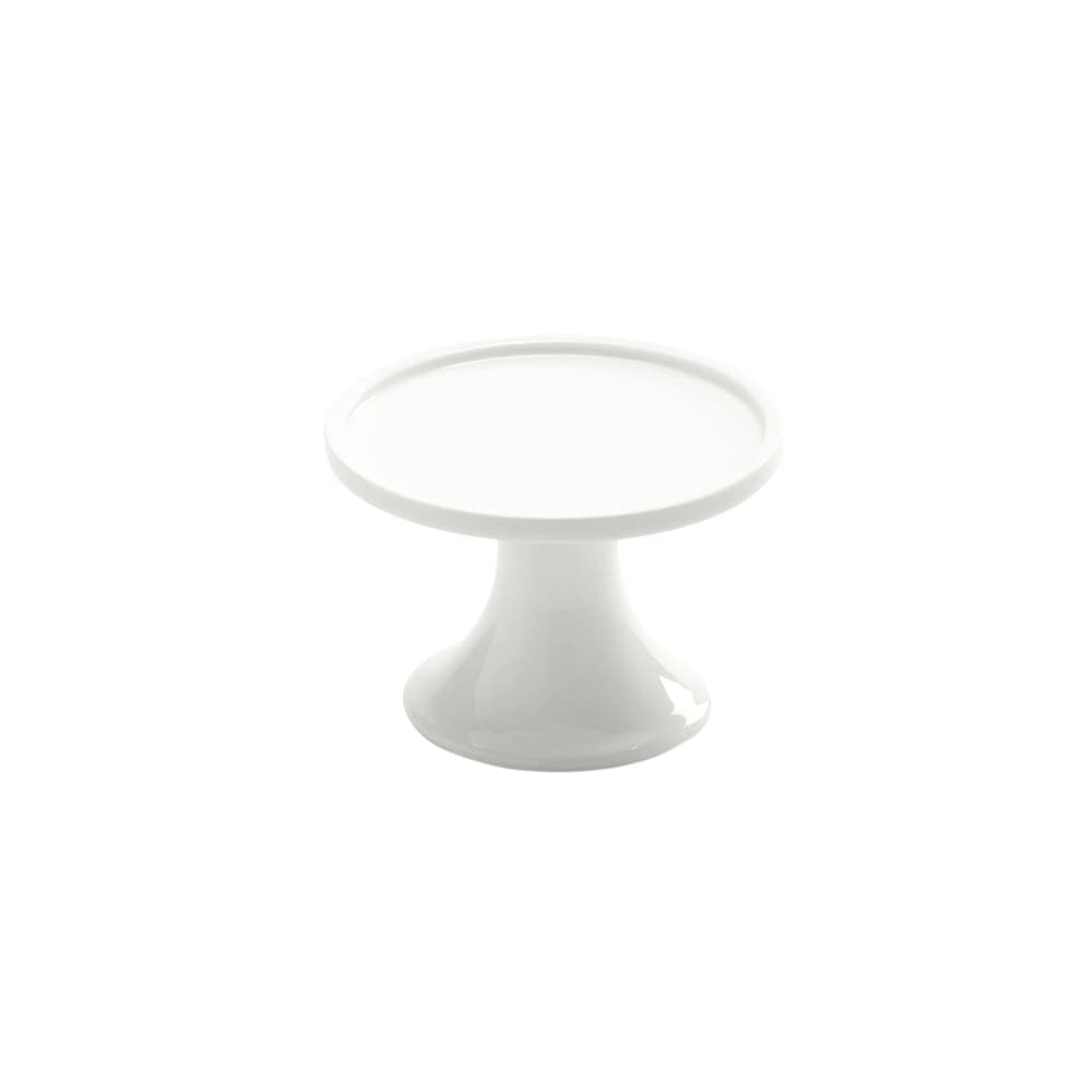 American Metalcraft PSP4 4" Round Serving Stand - White Porcelain
