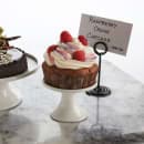 American Metalcraft PSP4 4" Round Serving Stand - White Porcelain thumbnail 2