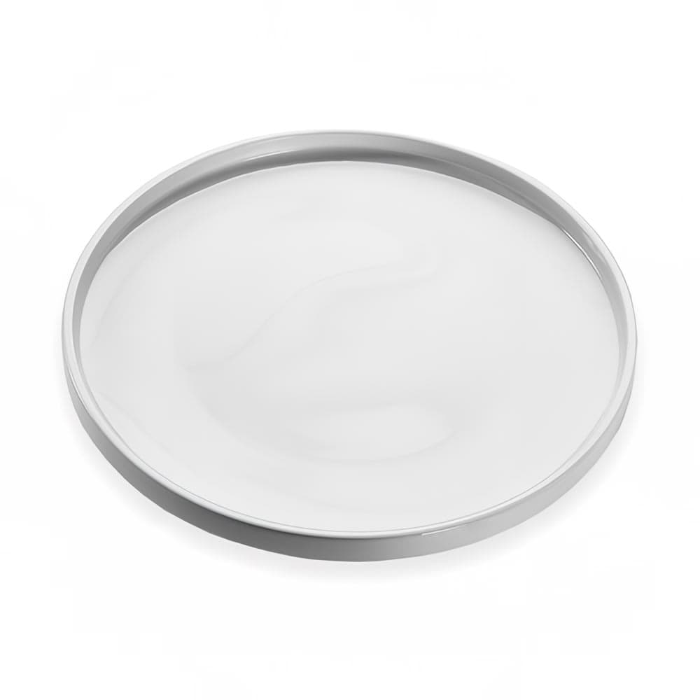 American Metalcraft PSPL12 12" Round Serving Platter - White Porcelain