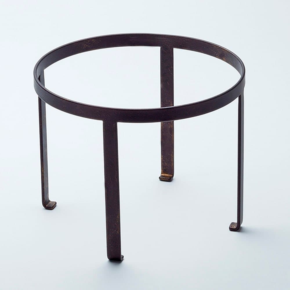 American Metalcraft PSR7 9" Round Pizza Stand - 7"H, Wrought Iron, Black