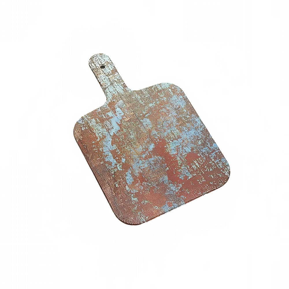 American Metalcraft RM10 Rectangular Melamine Serving Peel - 10" x 9", Reclaimed Wood Pattern