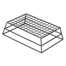 American Metalcraft RMB95B Rectangular Basket w/ Grid Bottom, Black thumbnail 3