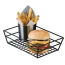 American Metalcraft RMB95B Rectangular Basket w/ Grid Bottom, Black thumbnail 5