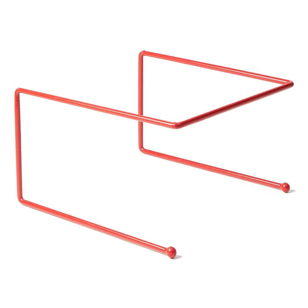 American Metalcraft RSR312 9" Square Pizza Stand - 7"H, Rubberized Steel, Red
