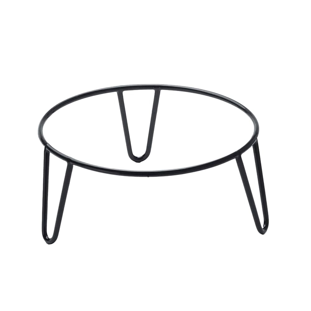 American Metalcraft RSRBH4 9" Round Pizza Stand - 4"H, Rubberized Steel, Black