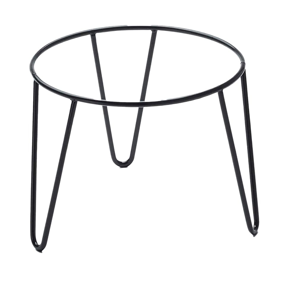 American Metalcraft RSRBH7 9" Round Pizza Stand - 7"H, Rubberized Steel, Black