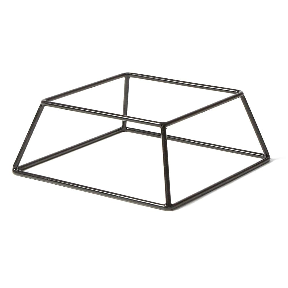 American Metalcraft RSSB3 7" Square Pizza Stand - 3 1/2"H, Rubberized Steel, Black