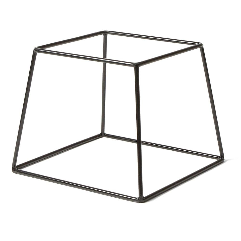 American Metalcraft RSSB7 7" Square Pizza Stand - 7"H, Rubberized Steel, Black