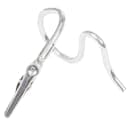 American Metalcraft SAC35 3 1/2" Alligator Clip Card Holder w/ S Design & Swirly Base, Chrome thumbnail 4