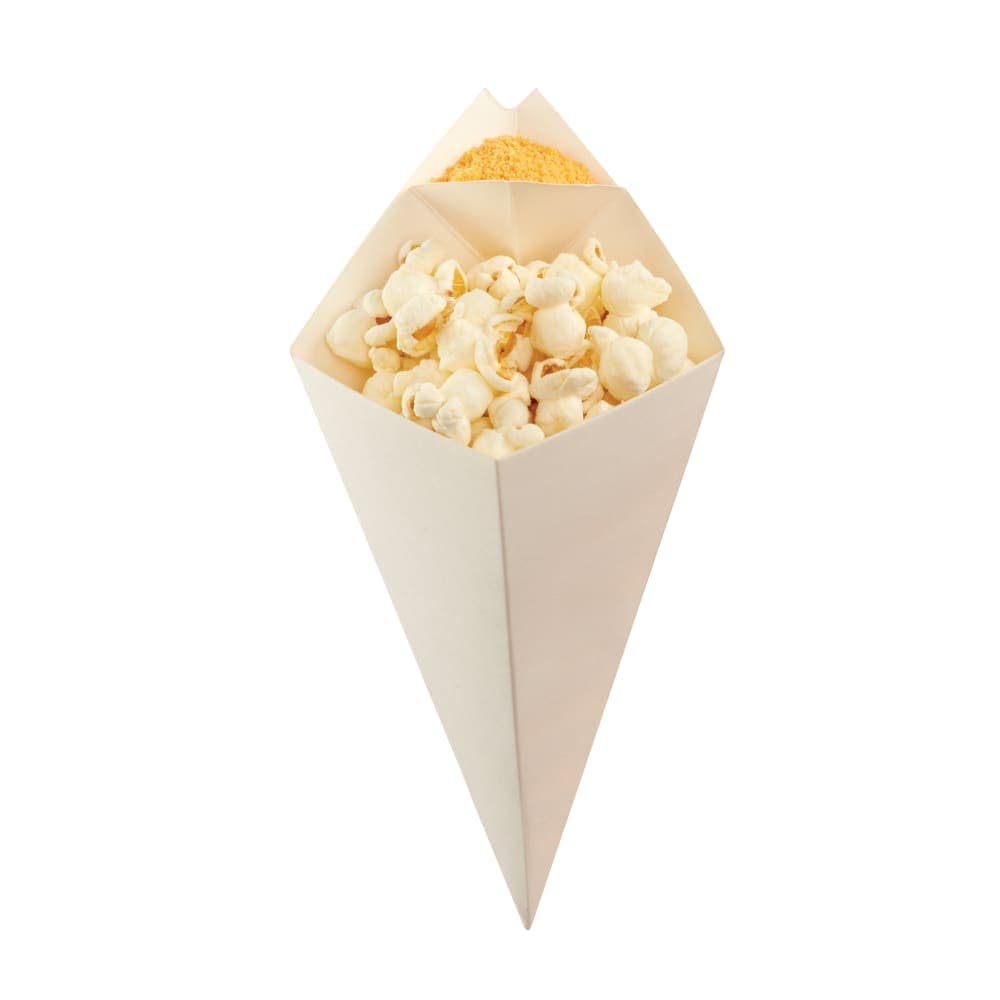 American Metalcraft SQFBCN10 Square Fry cone w/ 10 oz Capacity & Foldout Pocket, Cardboard