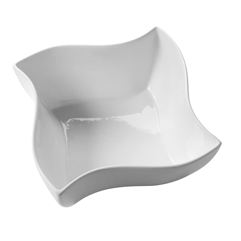 American Metalcraft SQVY12 12" Irregular Bowl w/ 228 oz Capacity, Porcelain/White