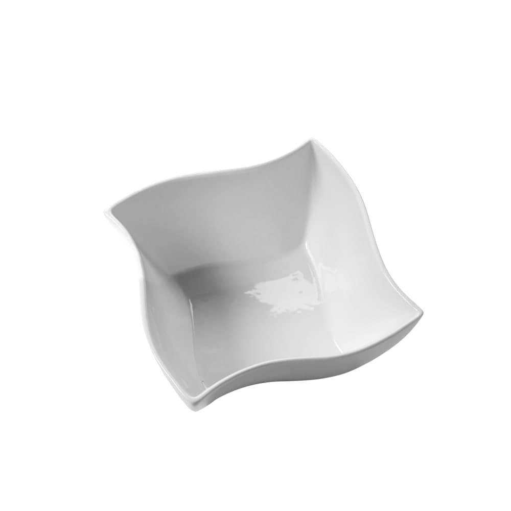 American Metalcraft SQVY8 8 1/2" Irregular Bowl w/ 87 oz Capacity, Porcelain/White